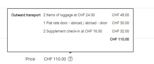 Luggage Transfer service in Switzerland