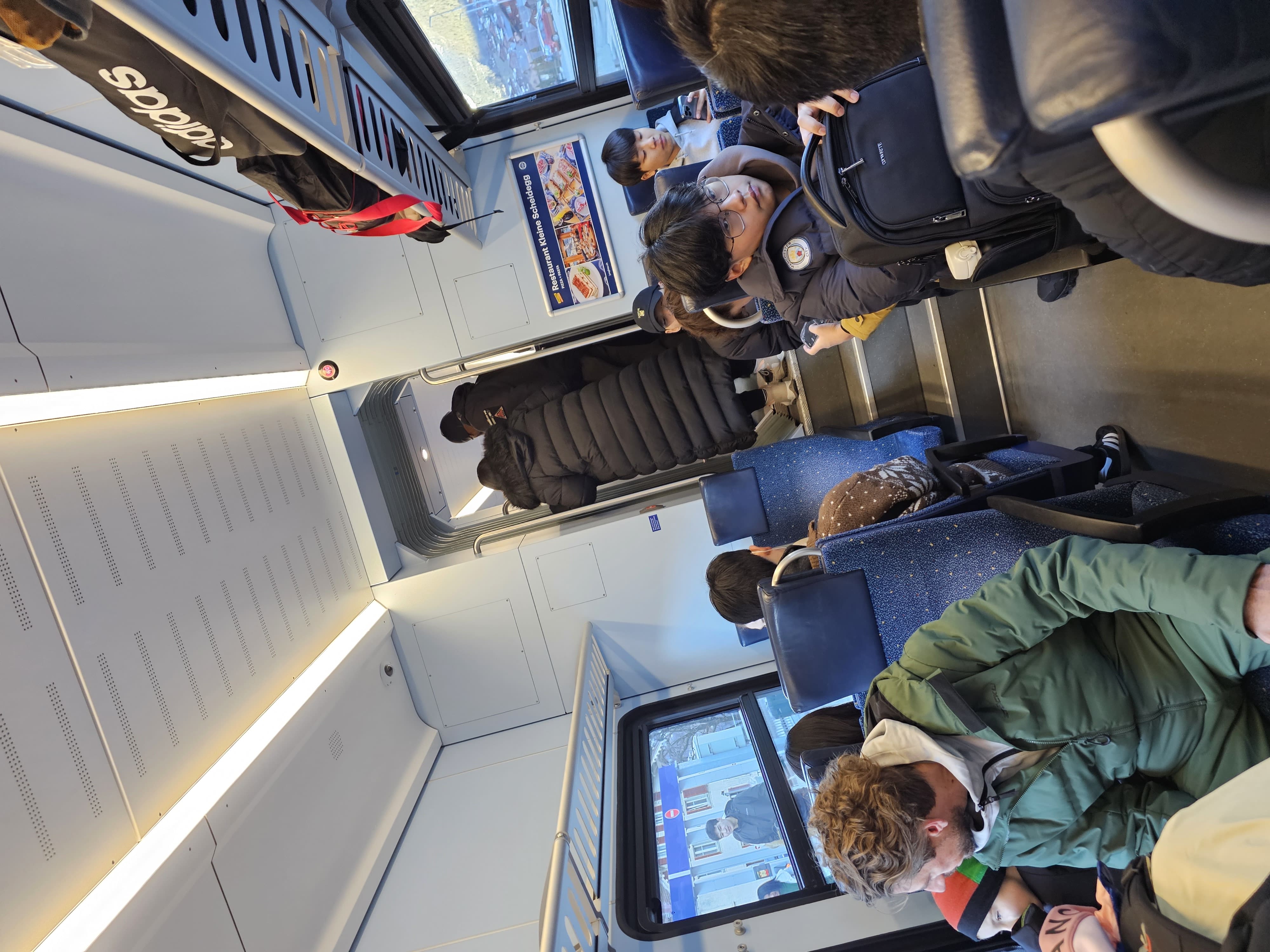 The interior of the SBB Train