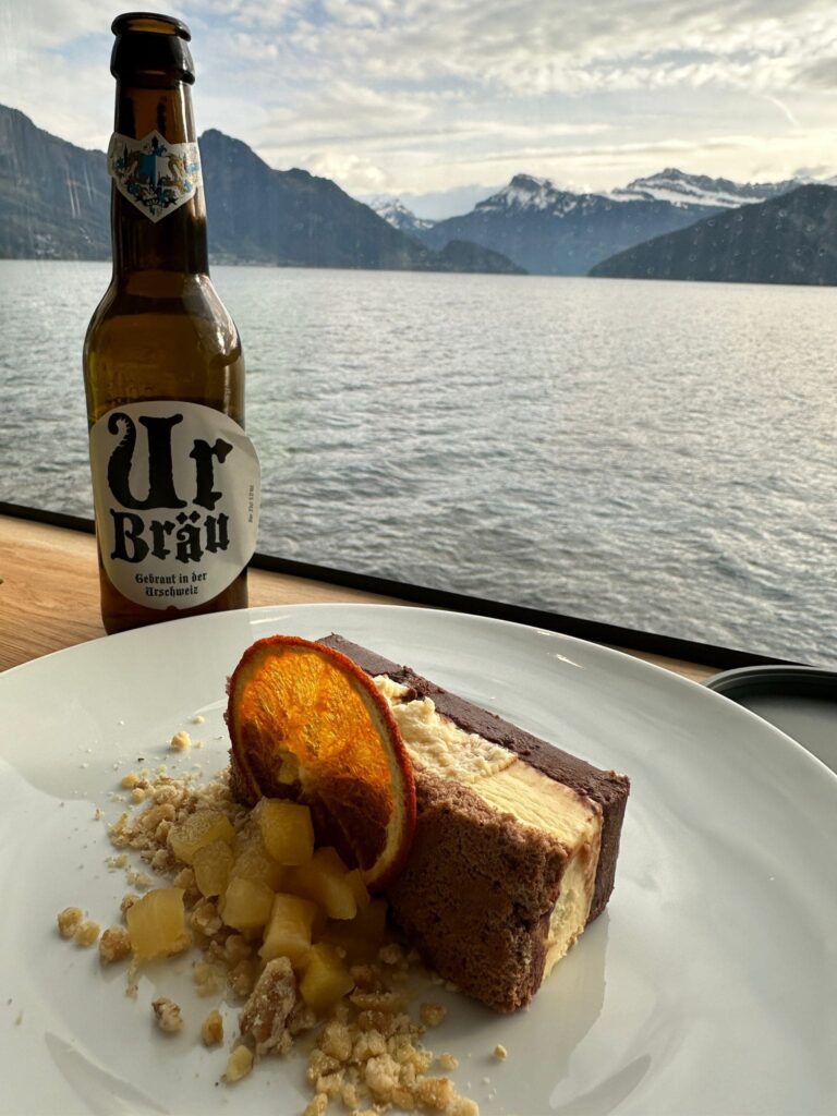 3 course meal on board Lake Lucerne Cruise