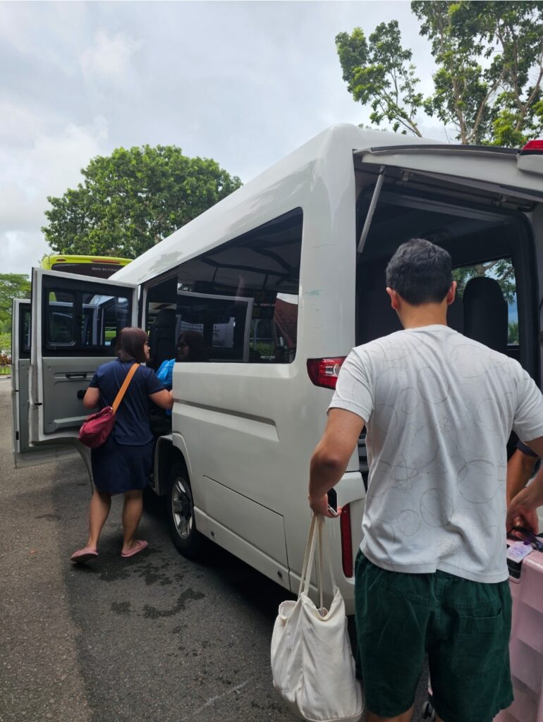 Board the complimentary shuttle to BIntan Natra